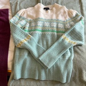 J CREW Sz Med fair isle wool sweater